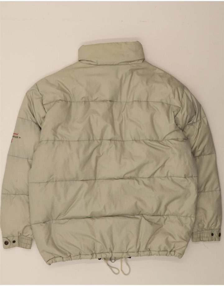 VINTAGE Mens Oversized Padded Jacket UK 38 Medium Green Polyamide Vintage Vintage and Second-Hand Vintage from Messina Hembry 