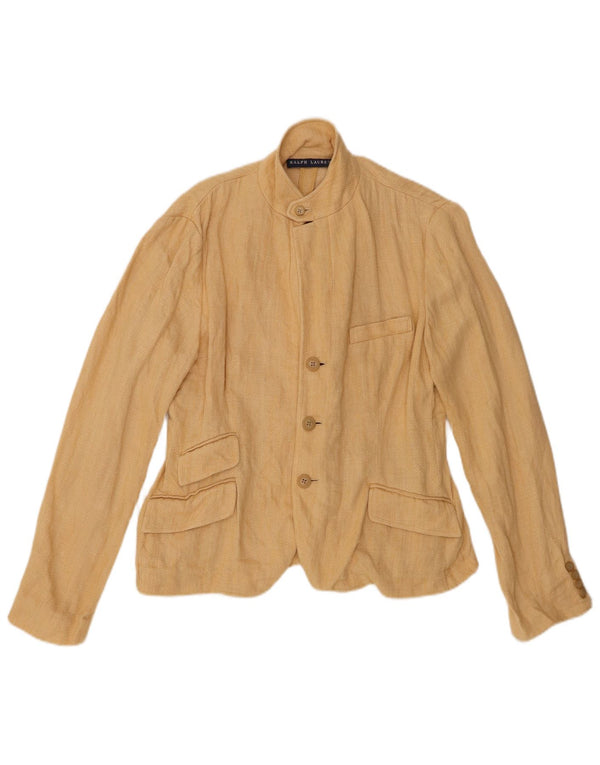 Ralph Lauren Jungen-Blazer mit 3 Knöpfen, 13–14 Jahre, beige Leinen