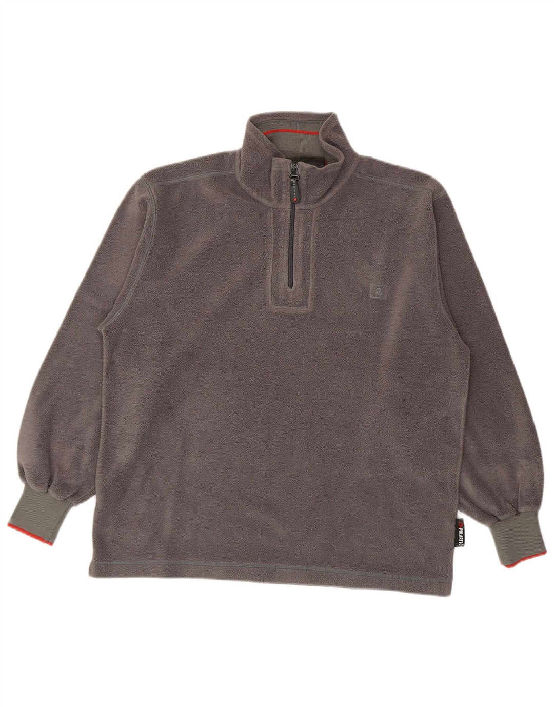 Invicta Herren Polartec Fleece-Pullover mit Reißverschluss, Größe L, Grau