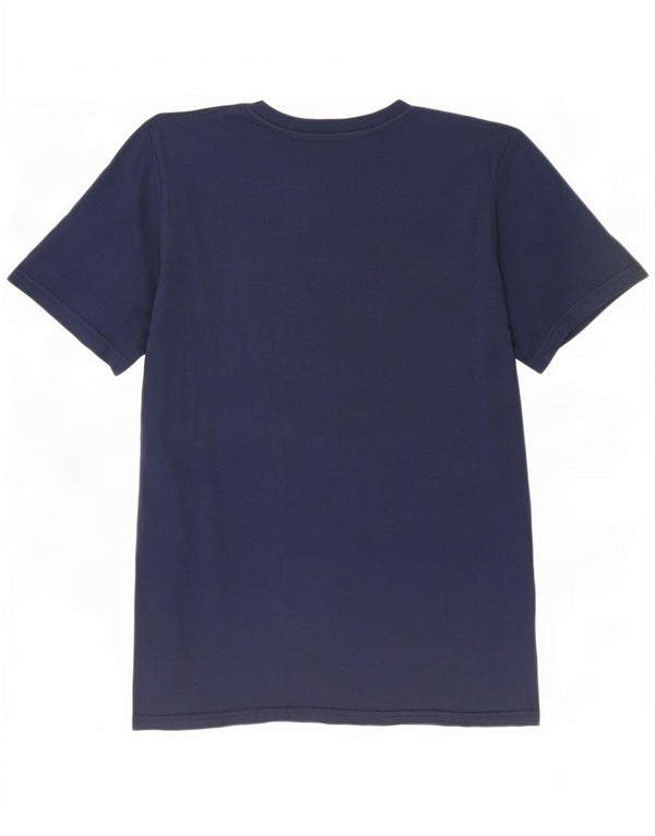 Ellesse Herren-T-Shirt mit Grafik, groß, marineblau, gestreift, Baumwolle