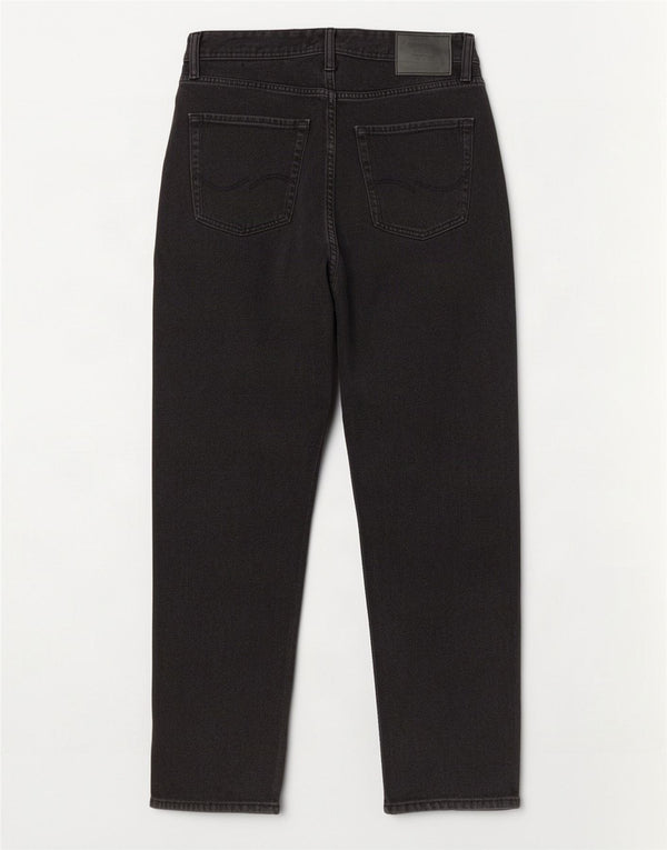 Jack & Jones Herren Straight Jeans W32 L32 Schwarze Baumwolle