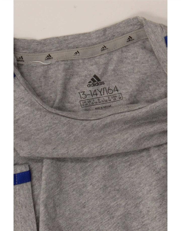 Adidas Jungen T-Shirt Top 13-14 Jahre Grau