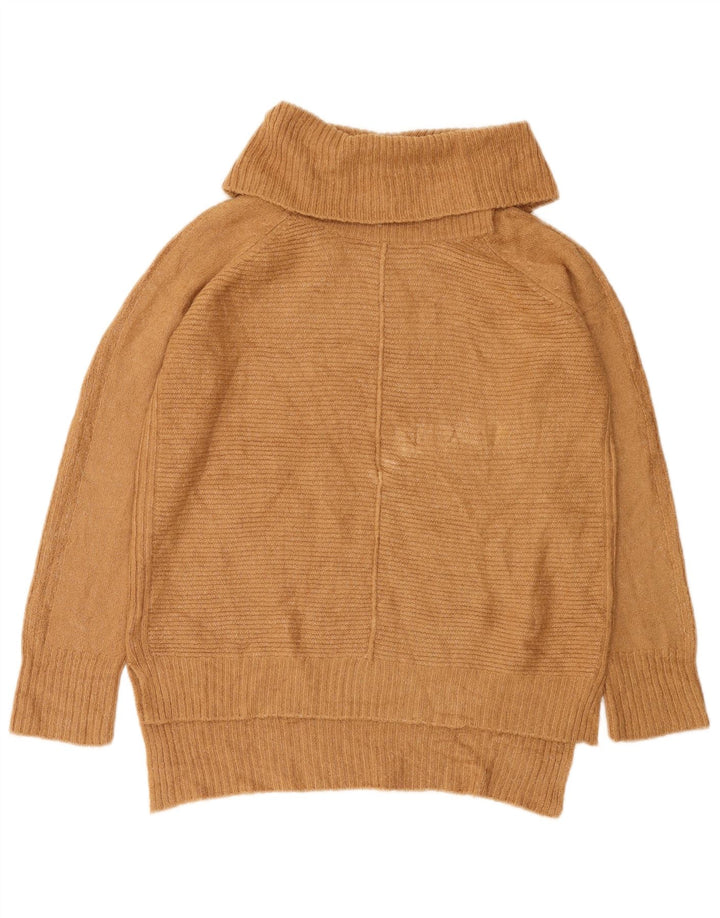 Oasis Damen-Pullover mit Rollkragen, übergroß, Gr. 10, Größe S, Beige, Acryl
