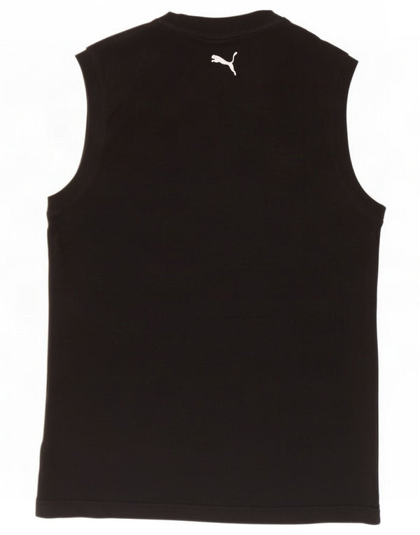 Puma Mens Graphic Vest Top Small Black Cotton