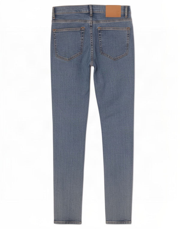 French Connection Damen Skinny Jeans UK 8 Small W25 L28 Blaue Baumwolle
