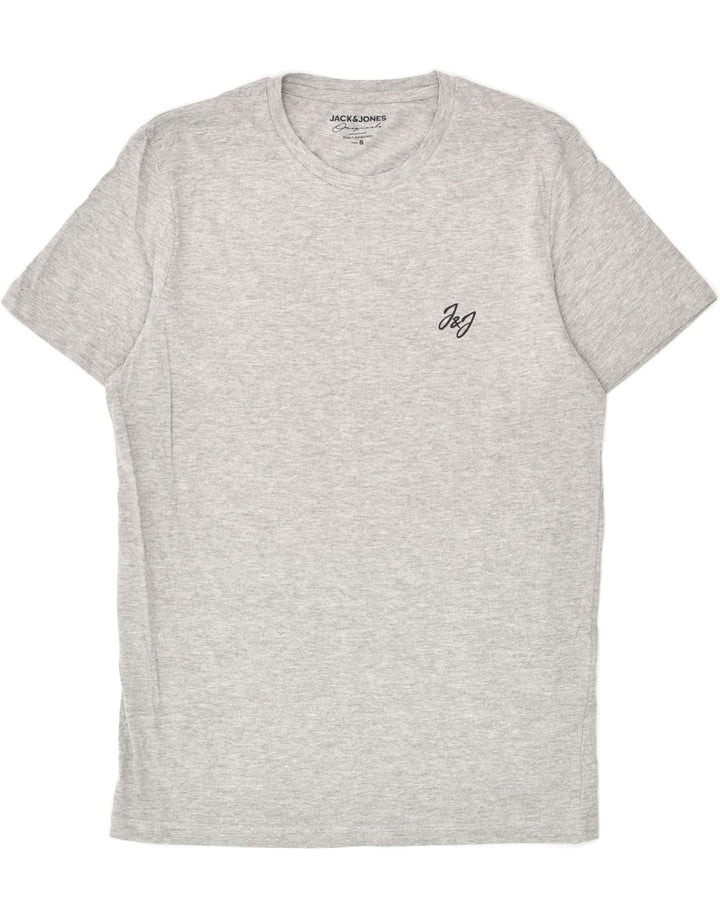 JACK & JONES Mens T-Shirt Top Small Grey Cotton | Vintage Jack & Jones | Thrift | Second-Hand Jack & Jones | Used Clothing | Messina Hembry 