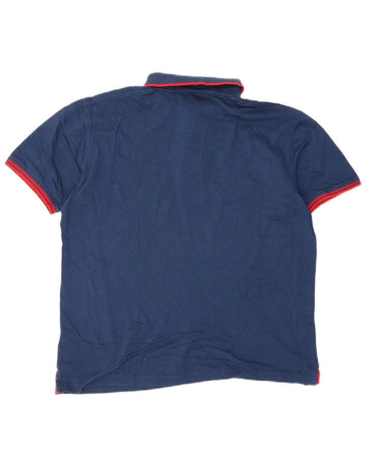 Harmont & Blaine Herren-Poloshirt mit normaler Passform, große marineblaue Baumwolle