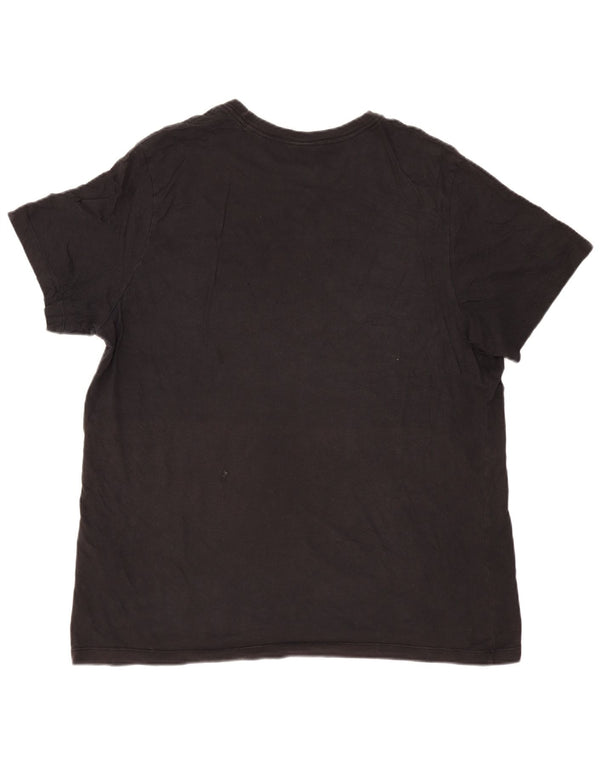 Nike Herren Grafik T-Shirt Top 2XL Schwarz Baumwolle