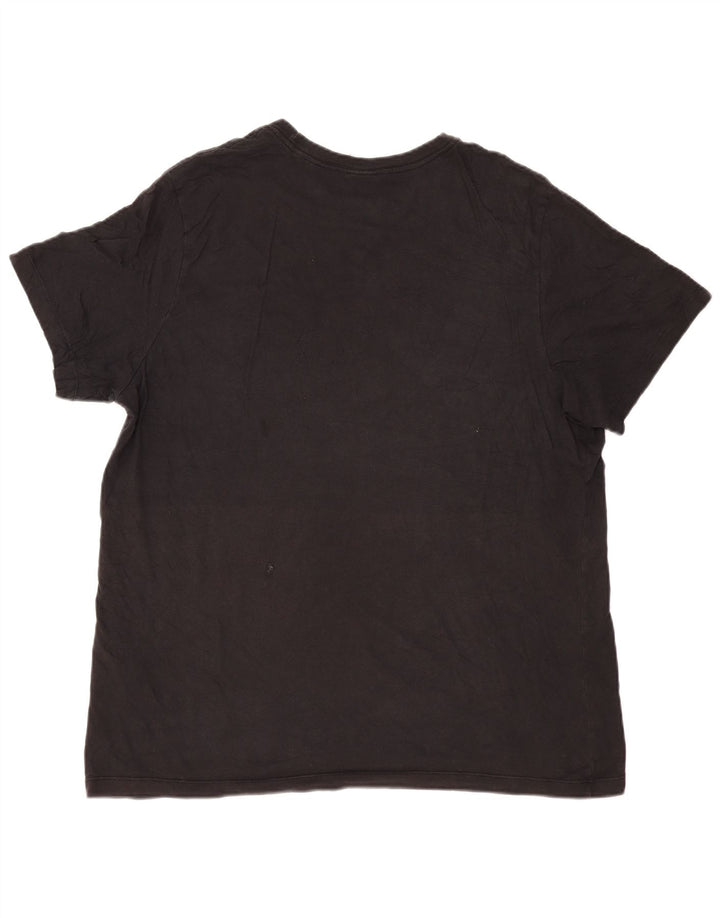 Nike Herren Grafik T-Shirt Top 2XL Schwarz Baumwolle
