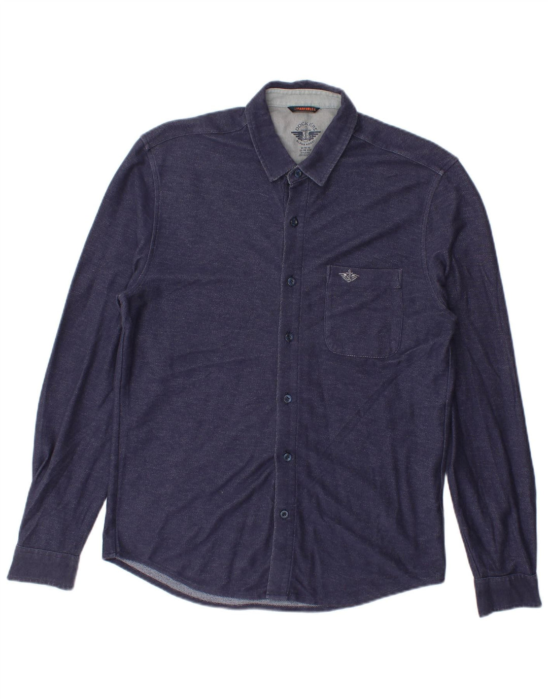 Dockers Herren Flex Slim Fit Hemd Medium Marineblau