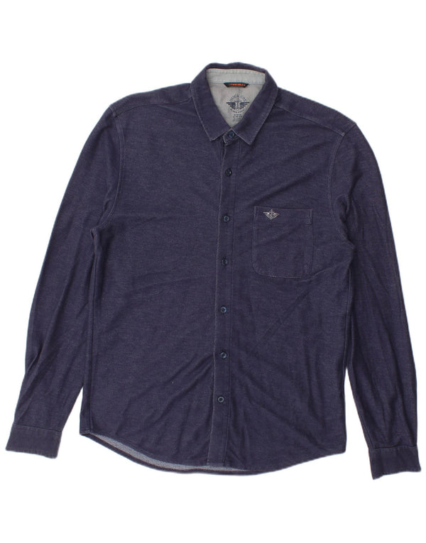 Dockers Herren Flex Slim Fit Hemd Medium Marineblau