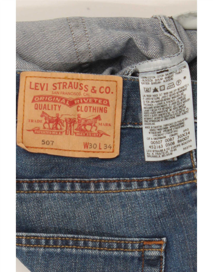 Levi's Herren 507 Bootcut Jeans W30 L30 Blaue Baumwolle
