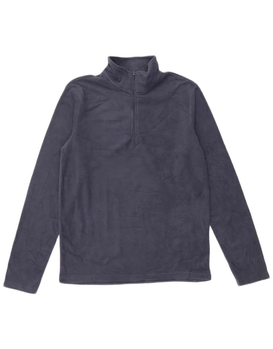 Mountain Warehouse Herren-Fleecepullover mit Reißverschluss am Hals, XS, Marineblau, Polyester