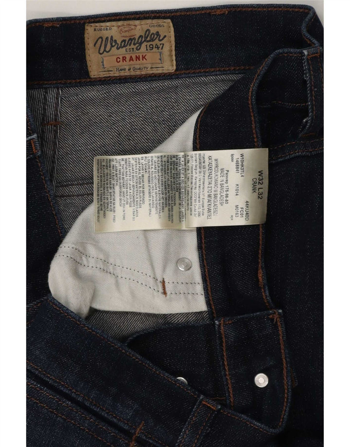 Wrangler Herren-Crank-Straight-Jeans, W32, L32, marineblau, Baumwolle