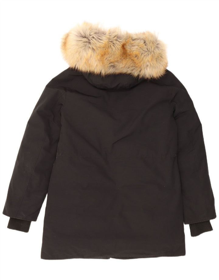 Calvin Klein Herren-Jacke mit Kapuze, gepolstert, UK 38, mittelschwarz, Polyester