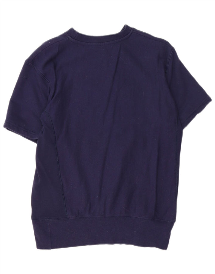 CONVERSE Damen Übergroßer Grafik-Sweatshirt-Pullover UK 6 XS Marineblau