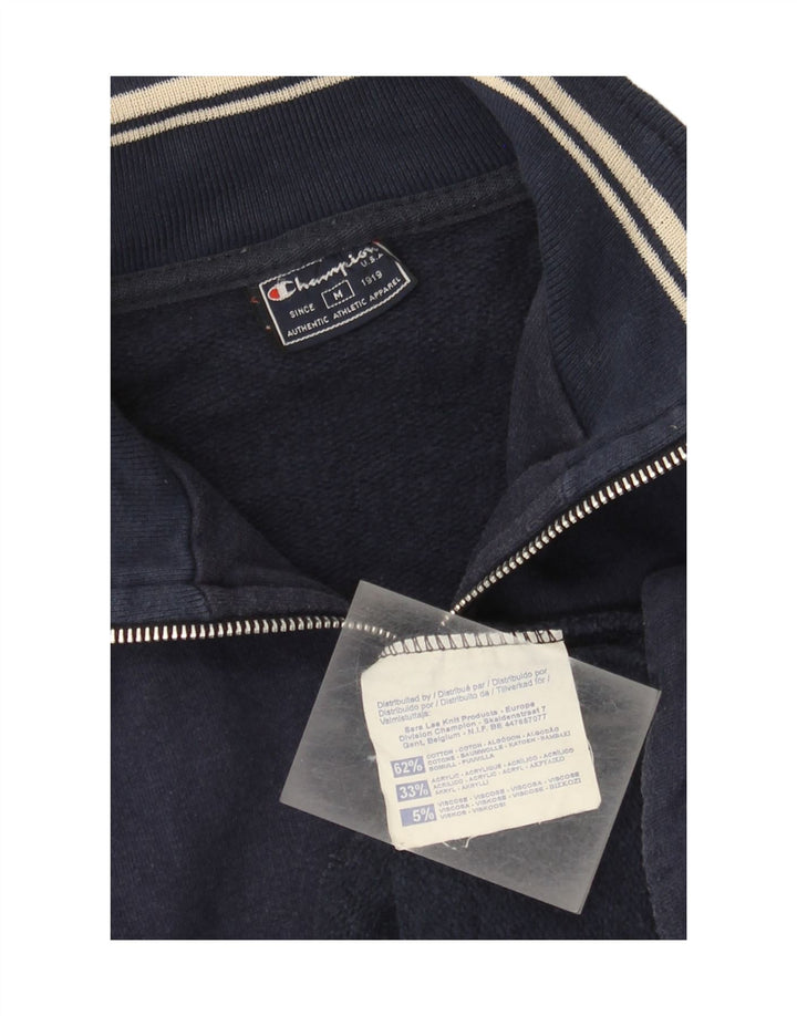 Champion Herren-Trainingsanzug-Oberteil aus mittelblauer, marineblauer Baumwolle