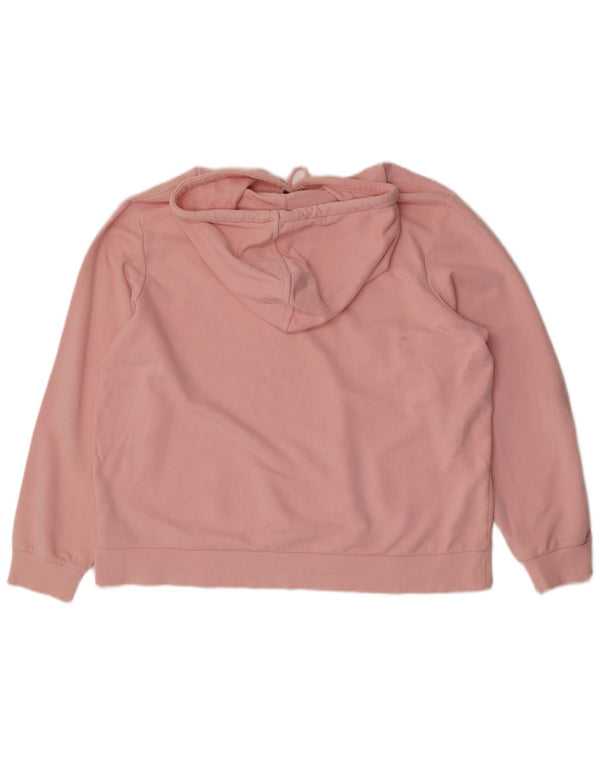 Marks & Spencer Damen Kapuzenpullover UK 18 XL Rosa Baumwolle