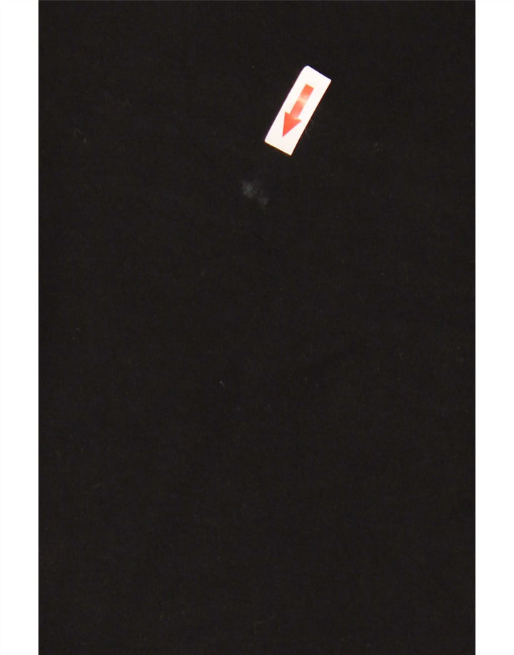 Ellesse Herren-Kapuzenpullover, groß, schwarze geometrische Baumwolle