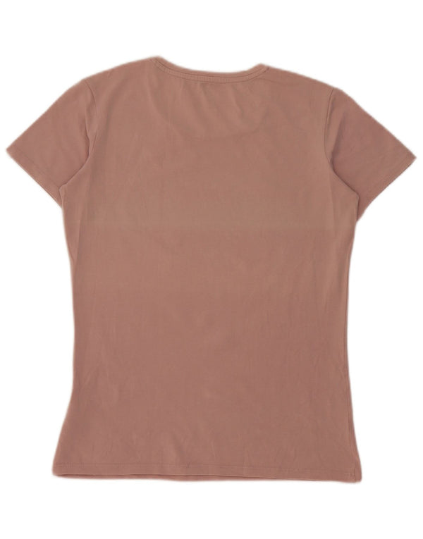 Guess Grafik-T-Shirt-Oberteil für Damen, UK 12, mittelrosa, Baumwolle