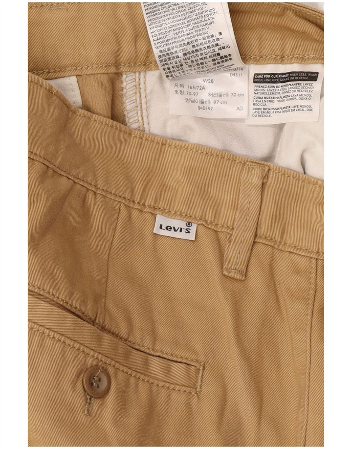 LEVI'S Gerade Damen-Anzughose W28 L28 Beige Baumwolle