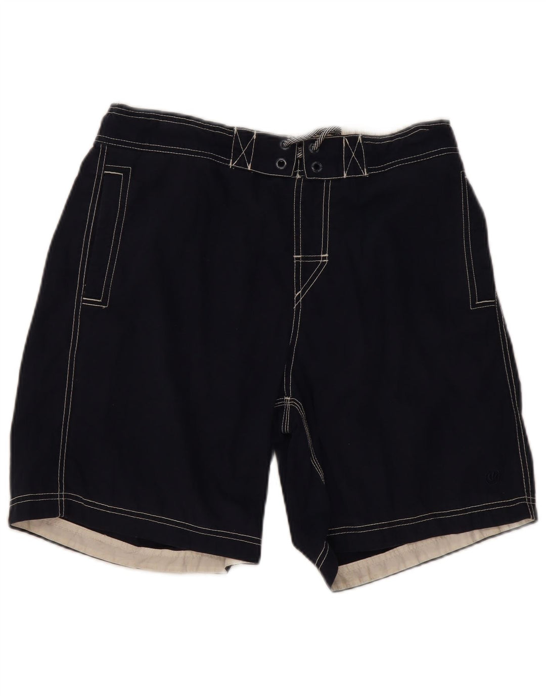 Fat Face Herren-Badeshorts, groß, marineblau, Baumwolle