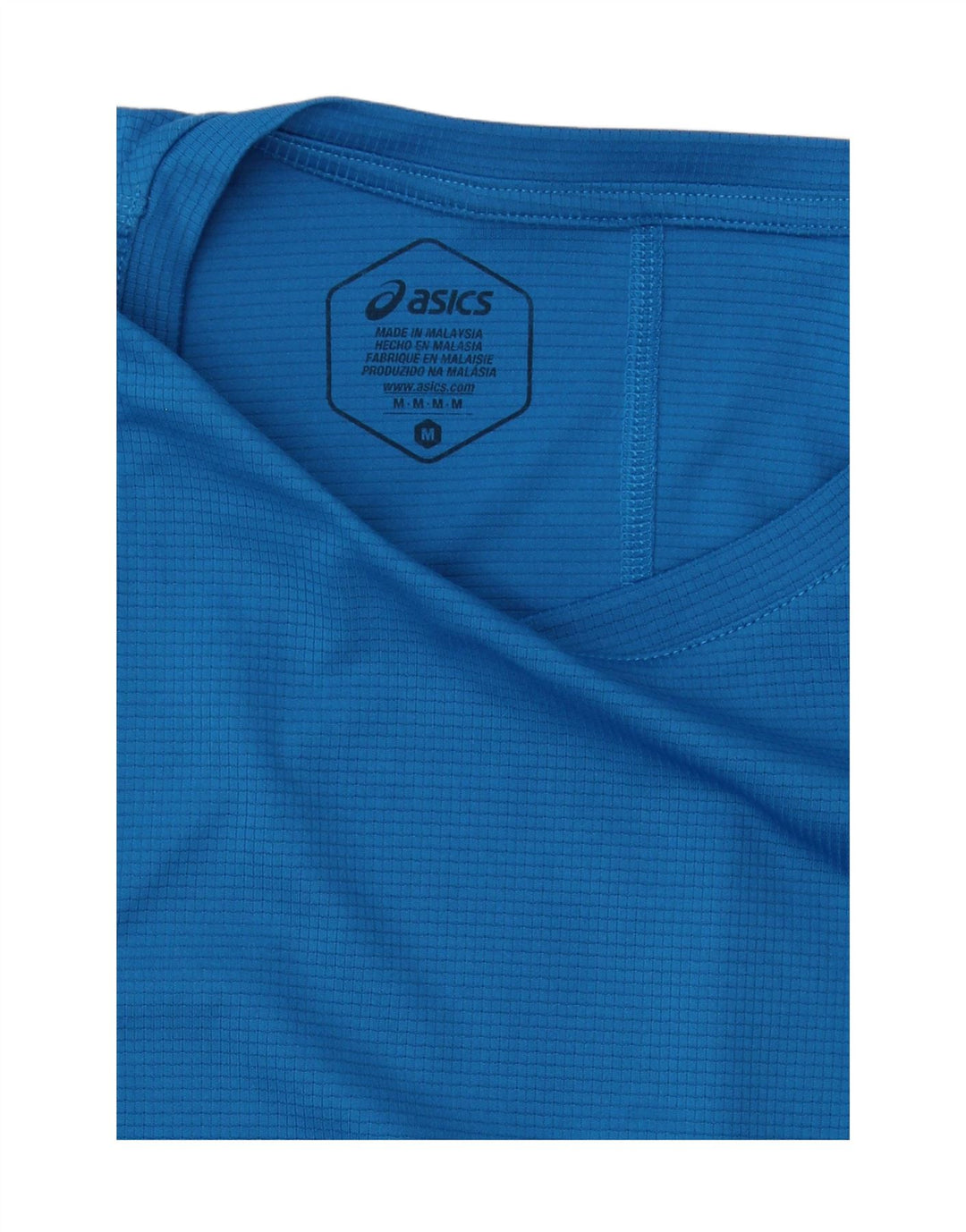 Asics Herren T-Shirt Top Mittelblaues Polyester