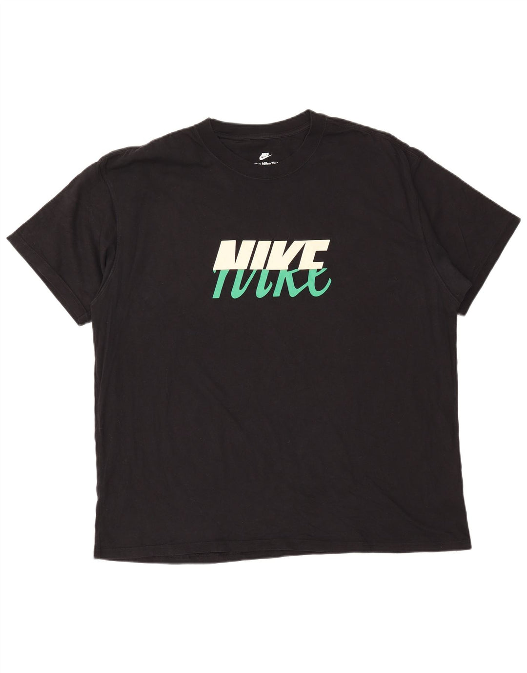 NIKE Herren Loose Fit Graphic T-Shirt Top XL Schwarz Baumwolle