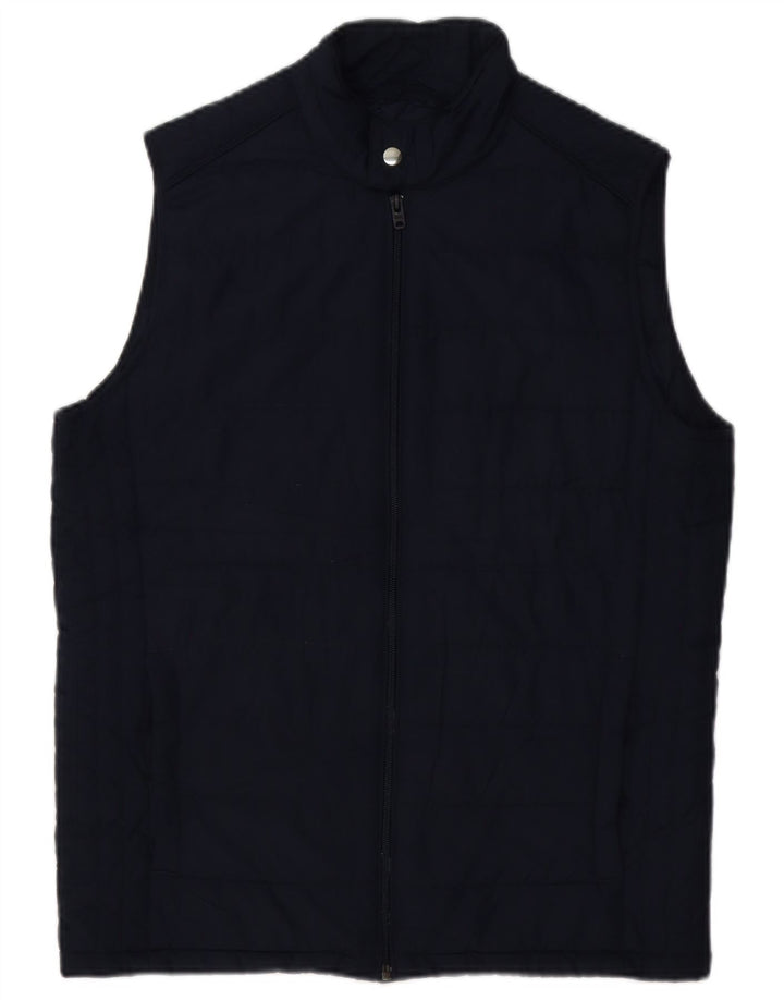 Jack & Jones Herren Wattierte Weste UK 38 Mittel Marineblau