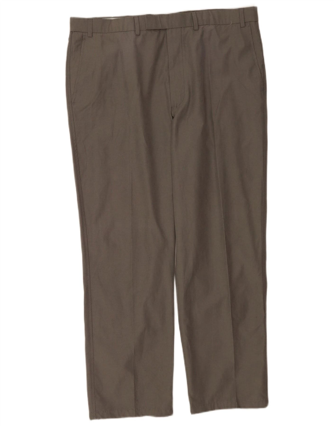 Gerade Herren-Anzughose von Marks & Spencer, W38, L29, graue Baumwolle