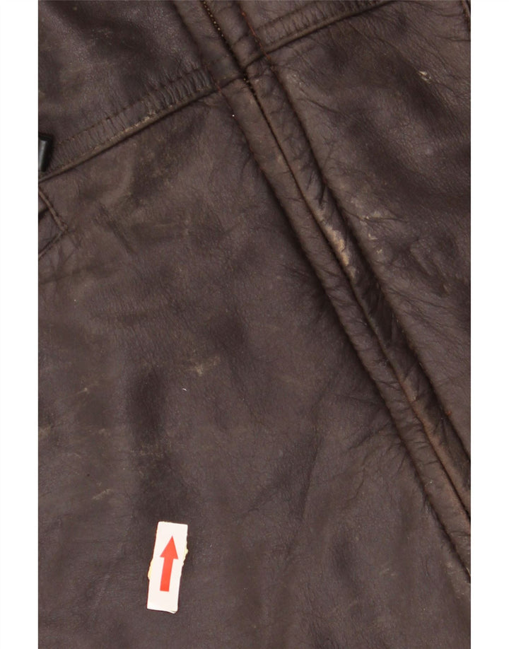 Vintage Herren Lederjacke UK 40 Großes braunes Leder