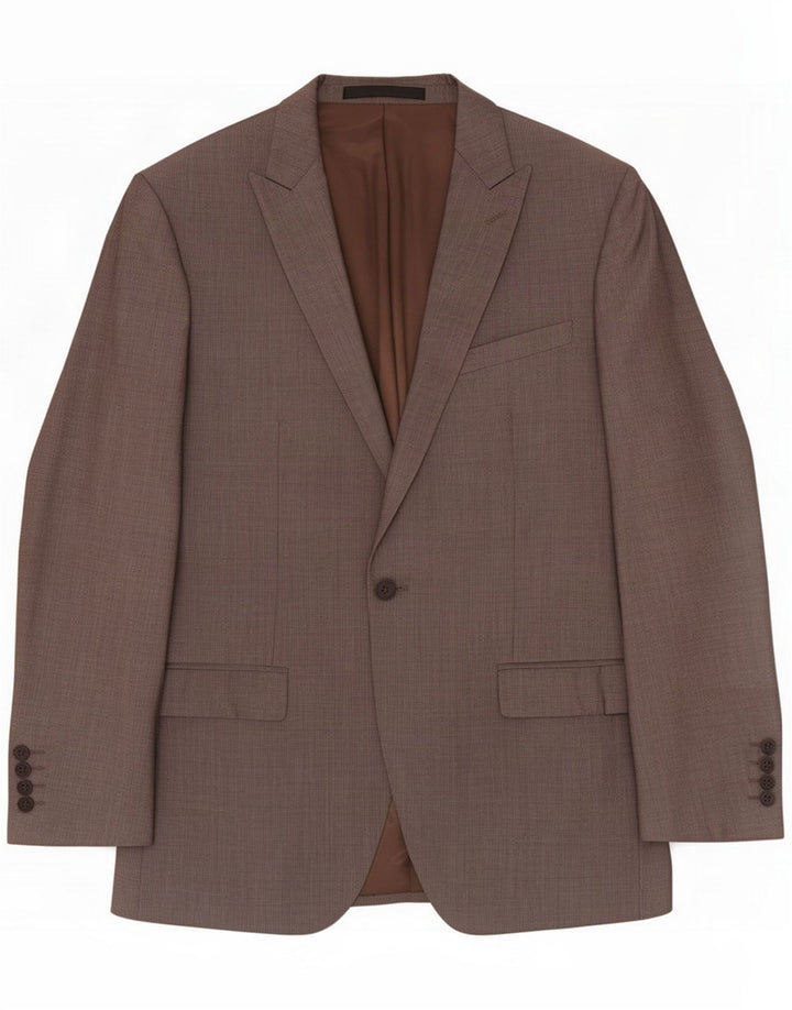 Marks & Spencer Herren 1-Knopf-Blazerjacke UK 40 mittelbeige Wolle