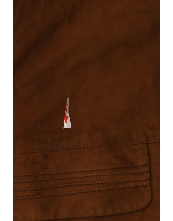 Vintage Womens Suede Jacket IT 44 Medium Brown Leather Classic