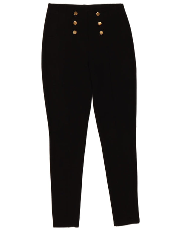 Zara Skinny-Freizeithose für Damen, Größe S, W26, L25, Schwarz