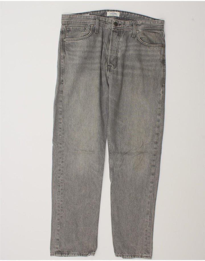 Jack & Jones Herren GLENN Slim Jeans W32 L32 Graue Baumwolle