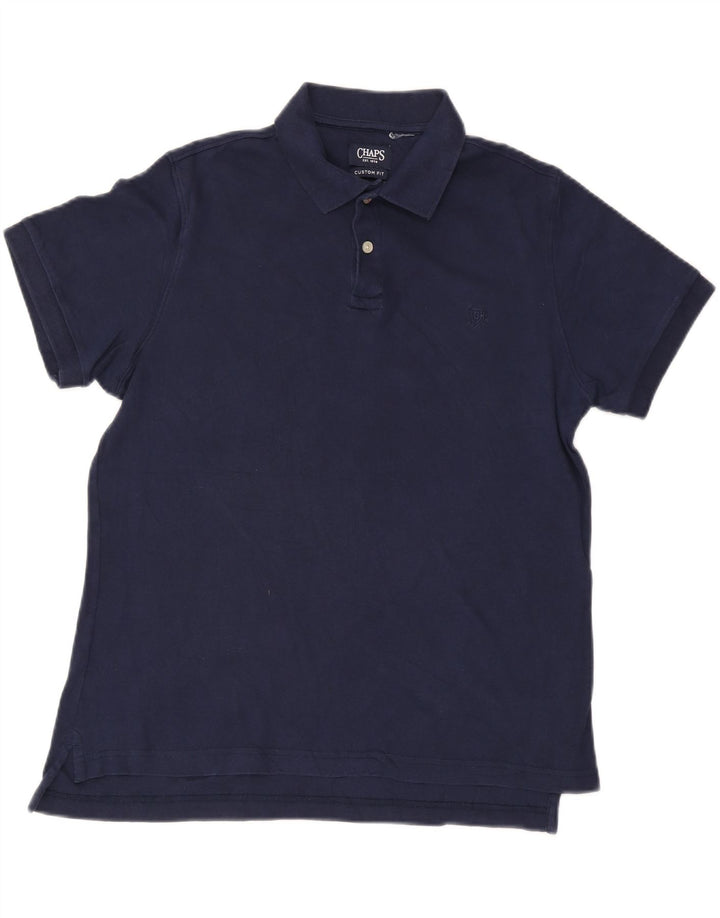 CHAPS Herren-Poloshirt mit individueller Passform, mittleres Marineblau