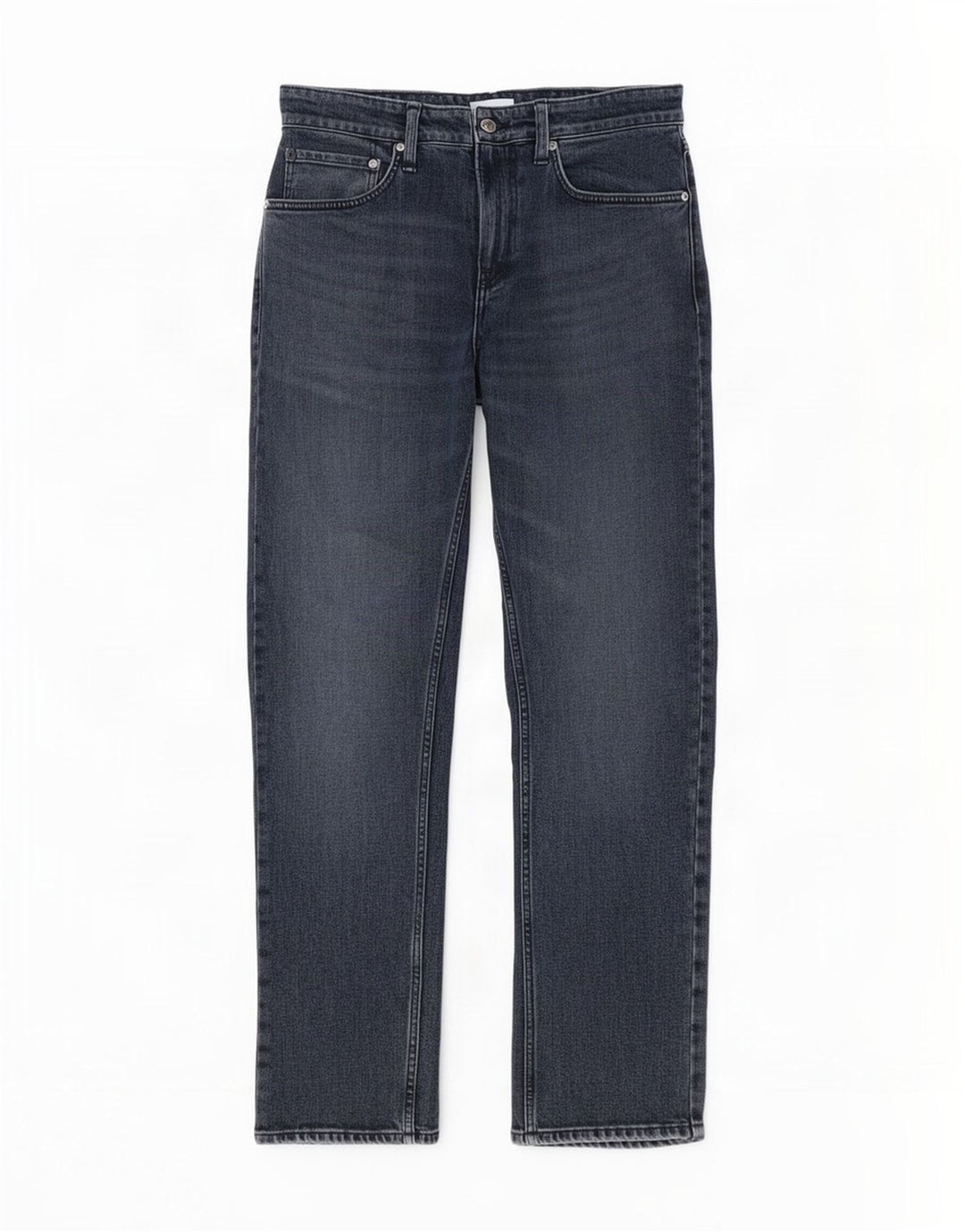 Calvin Klein Herren Straight Jeans W32 L32 Graue Baumwolle