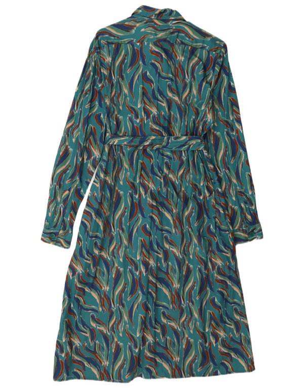 Langärmliges Hemdkleid für Damen aus der Country Collection, UK 14, Mitteltürkis