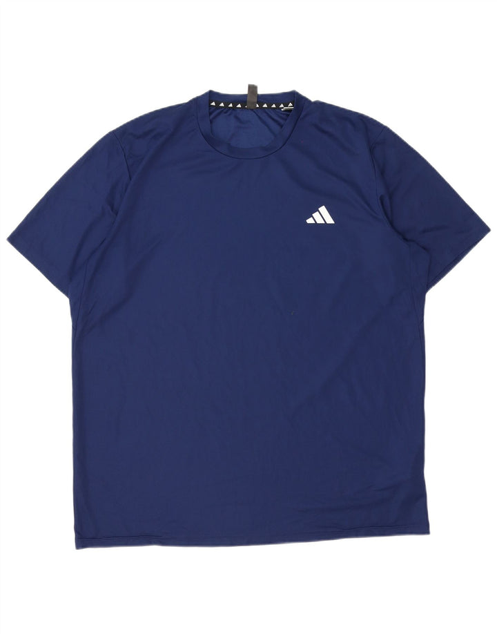Adidas Herren Aeroready T-Shirt Top XL Marineblau Polyester
