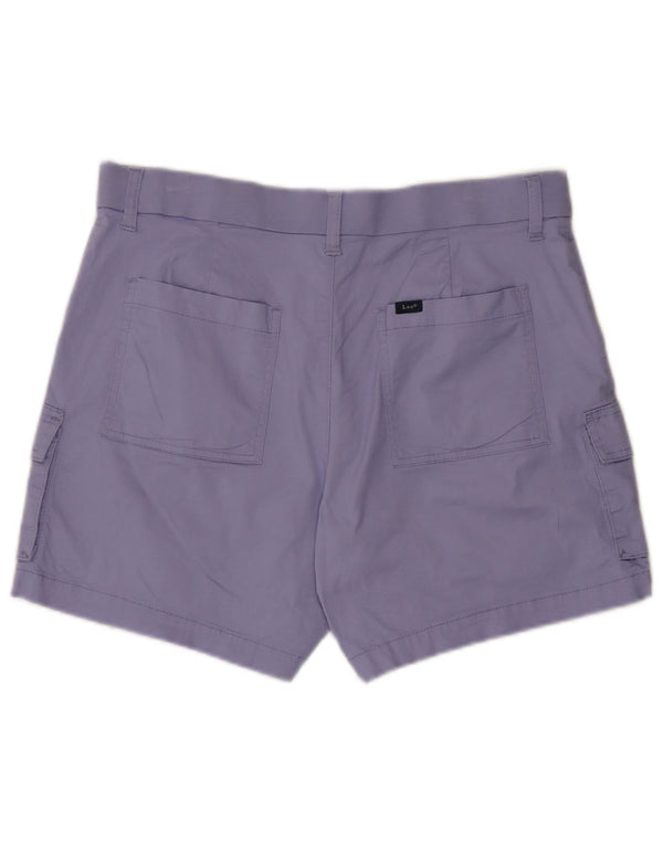Lee Damen-Cargoshorts mit hoher Taille, US 14, XL, W34, lila Baumwolle