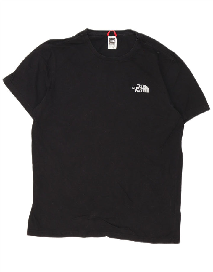The North Face Herren-T-Shirt-Oberteil aus mittelschwarzer Baumwolle