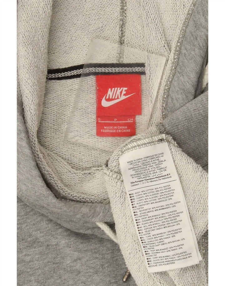 Nike Herren Kapuzenpullover, Größe S, Grau, Baumwolle