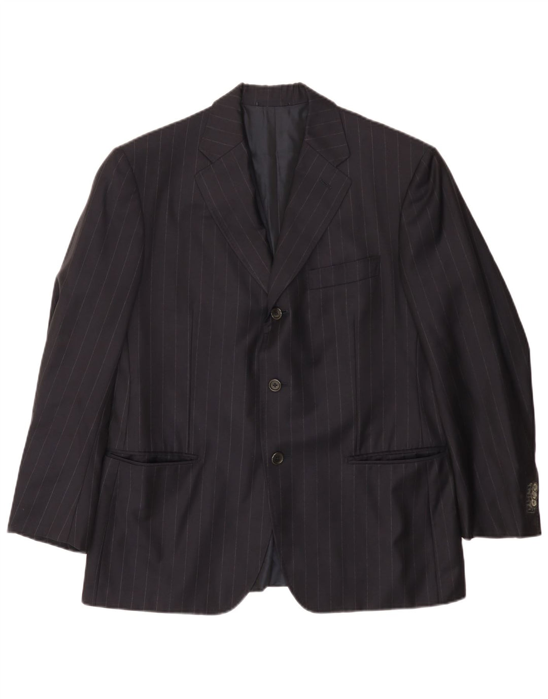 TASMANIAN Herren-Blazer mit 3 Knöpfen, Gr. 38, Mittelblau, Nadelstreifen