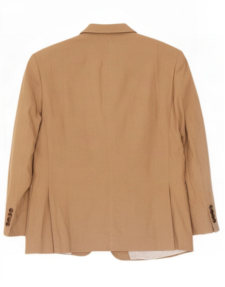 Marks & Spencer Herren-Blazer mit 2 Knöpfen, UK 40, mittelbeiges Leinen