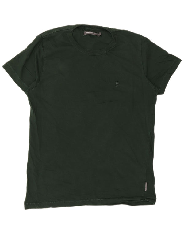 French Connection Herren-T-Shirt, normal, mittelgrün, Baumwolle