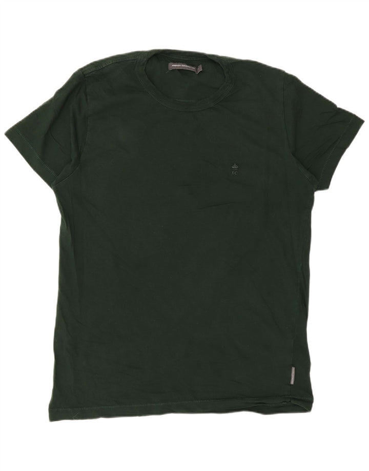 French Connection Herren-T-Shirt, normal, mittelgrün, Baumwolle