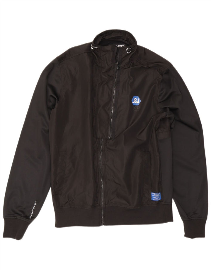 Jack & Jones Herren Bomberjacke UK 40 Large Schwarz Polyester