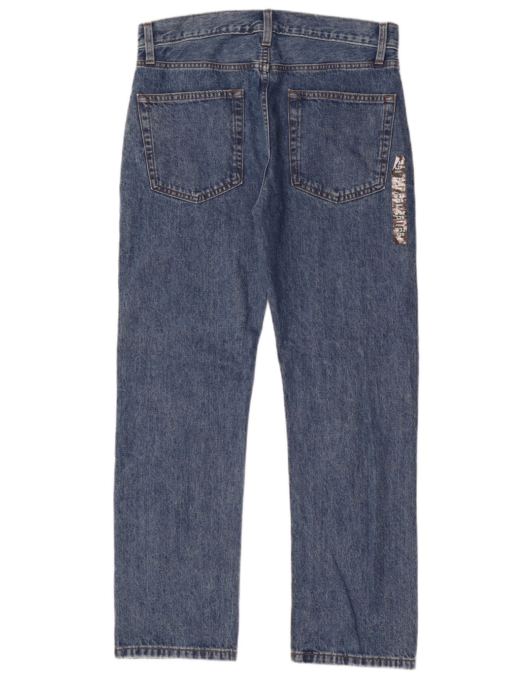 Marks & Spencer Herren Straight Jeans W32 L29 Blaue Baumwolle
