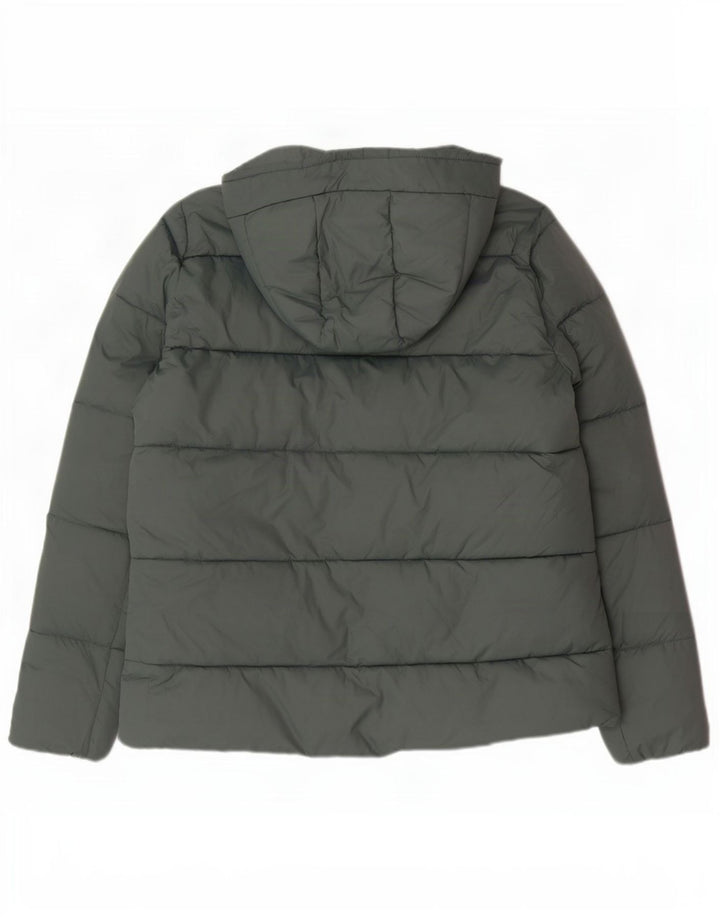 Kappa Herren-Jacke mit Kapuze, gepolstert, UK 38, mittelgrün, Polyamid