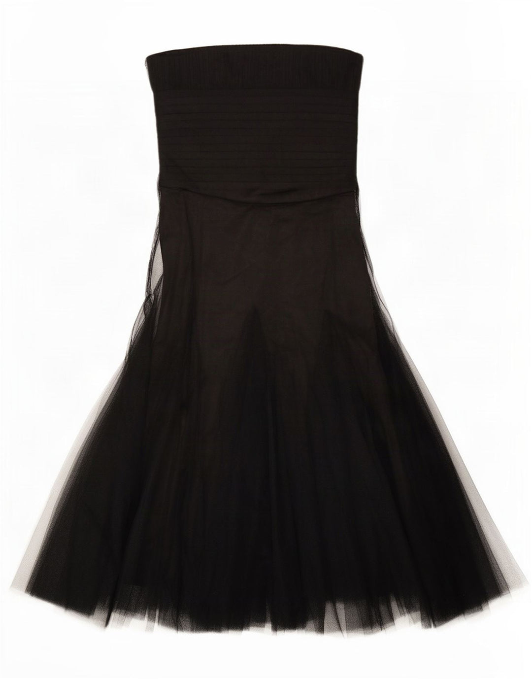 Monsoon Damen Übergroßes trägerloses Kleid UK 8 Small Schwarz Polyester